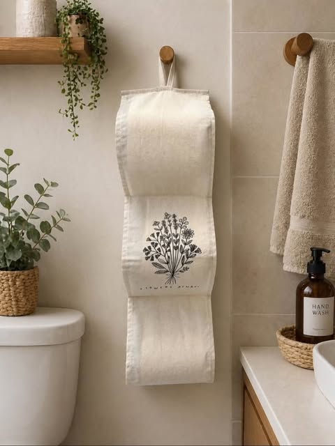 Porta papel colgante